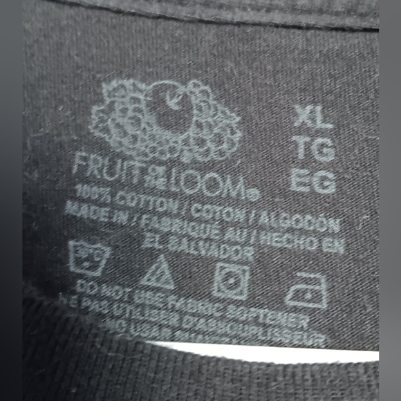 Fruit of the loom men's tee shirt skeletons hustle black graphic XL - Picture 4 of 4